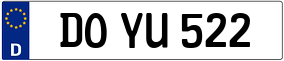 Trailer License Plate